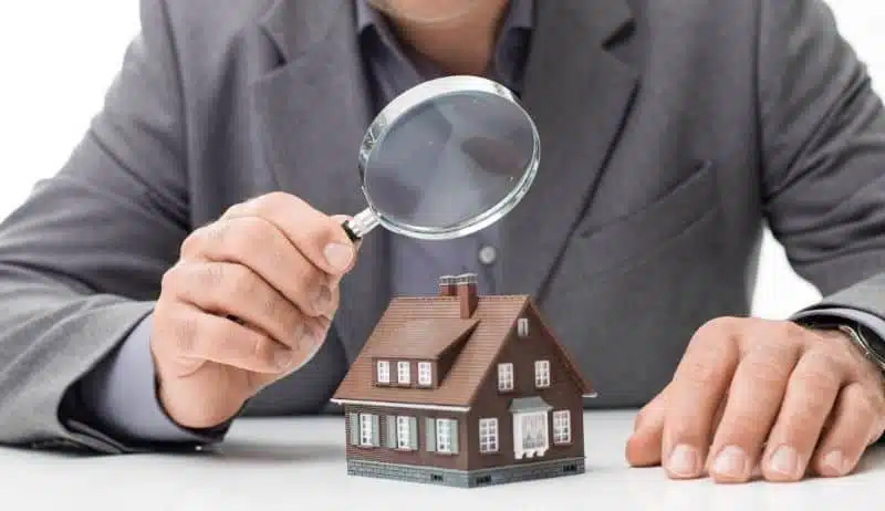 Property inspection concept image highlighting pre-inspection house cleaning