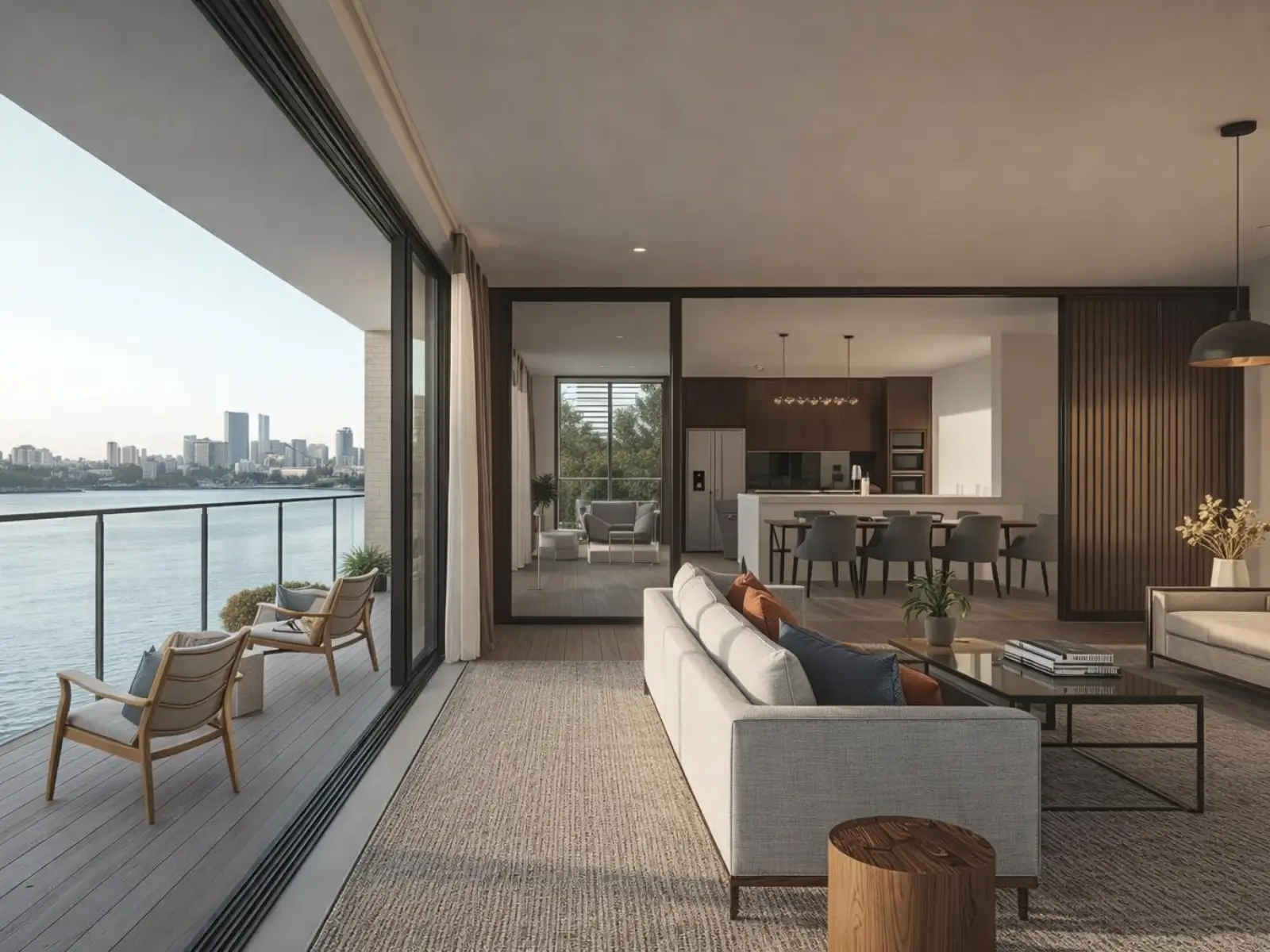 modern apartment balcony lifestyle in Kangaroo Point
